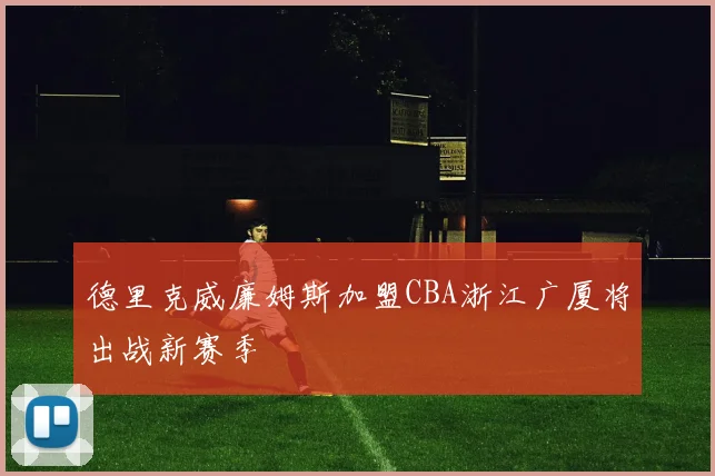 德里克威廉姆斯加盟CBA浙江广厦将出战新赛季